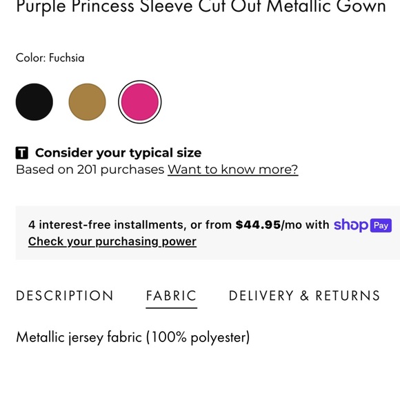 Mac Duggal metallic Purple Evening Gown - Picture 7 of 8